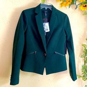 Forever 21 green blazer